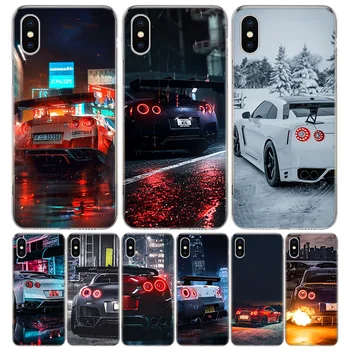 GTR Automobilių Sporto JDM Padengti Telefono dėklas Skirtas iPhone 11 14, Pro Max 13 12 Mini 6 X 8 6S 7 Plus XS + XR 5S SE Meno Coque Ląstelių Moblie Telefono