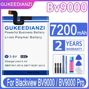 GUKEEDIANZI Bv 9000 7200mAh Bateriją Už Blackview BV9000/BV9000 Pro BV9000pro BV 9000 Pro Batteria + Nemokamas Įrankiai