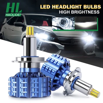 HAOLIDE Mažai Šviesos Bi LED Objektyvas H1 H3 H7 LED H11 HB3/9005 HB4/9006 LED Žibintų Canbus Automobilių Lemputės Projektoriaus Objektyvas 360 Apšvietimas