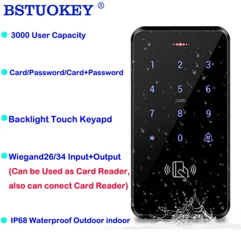 IP68 Vandeniui Prieigos Kontrolės Klaviatūra Lauko Touch RDA Prieigos Valdiklis Durų Atidarytuvas Sistema, Elektroninis Užraktas 125KHz Klavišą Kortelės