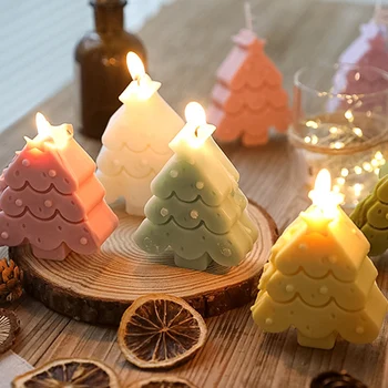 Ins Macaron Žvakės Rankų darbo Kalėdų Eglutės Snaigės Žvakė Kūrybos Kalėdos Pupelių Vaškas Aromaterapija Scena šalies Apdaila
