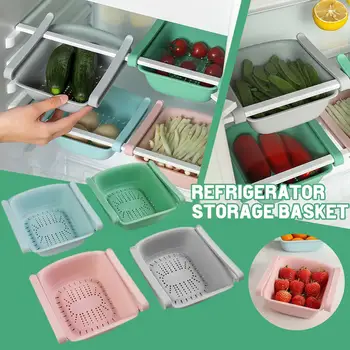Ištraukiamas Stalčius Tipas Šaldytuvas talpinimo Maisto produktų Krepšelį-išlaikyti Šaldytuvas Organizatorius Talpyklos, Klasifikuojamos Turėtojas Ji N2r0