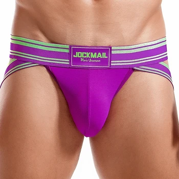 JOCKMAIL Sexy Men ' s Underwear Cuecas Tangas Kelnaitės Jockstrap Gaysex Stygos Vyrų Dirželius Kelnės Bailys Slydimo Bikini Homme Slydimo