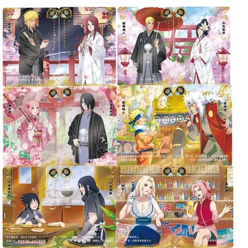 Japonų Anime Naruto Kortelės SE Kortele, Pilna Serija NR. 01-06 Uzumaki Naruto Simbolių Rinkimo Kortelę Vaikų Žaislas Kalėdų Dovana