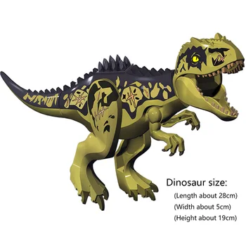 Juros periodo Dinozaurų serijos Giganotosaurus Spinosaurus Modelis Ornamentu Statyba Blokai, Plytos, Žaislai