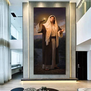 Jėzus ir Marija Religinių Estetika Dievų Plakatų ir grafikos Paveikslai Tapyba Sienos Menas Nuotraukas Kambarį Namų Dekoro