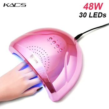 KADS 48W Nagų Lempa Mašina Gelio Nagų lakas Nagų Džiovintuvas UV Led Lempa su 30 LED Džiovintuvas Nagų LED Manikiūro Gelio Nagų Šviesos JAV, EU Plug