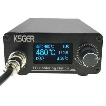KSGER T12 V3.0 STM32 OLED Skaitmeninis Temperatūros Reguliatorius Litavimo Stotis Litavimo Geležies Strypai T12-K B2 BC2 D24 Electrocautery A