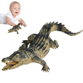 Krokodilas Žaislas Aligatorius Žaislas Pav Minkštas Gyvūnų Figūrėlės Duomenys Skulptūros, Statulos Skalbti Ryškus Roplių Žaislas Žaislas 