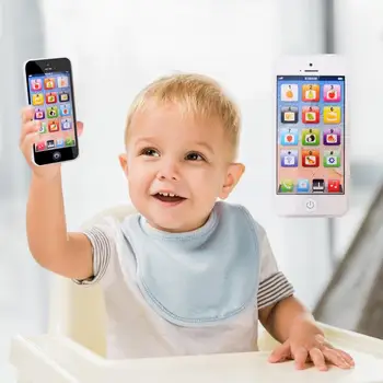 Kūdikių Mobiliojo Telefono Žaislai Smart Touch Ekranas Su Šviesos Ir Muzikos Mokymosi Mašina Muzikos Apsimesti Žaisti Ankstyvojo Lavinimo Žaislai, Dovanos