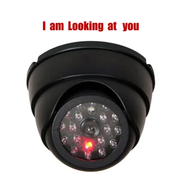 LED Šviesos Netikrą Fotoaparatas Black Lauko CCTV Modeliavimas Manekeno Kameros Namų Priežiūros Saugumo Dome Mini Kamera Mirksi