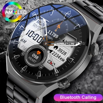 LIGE NFC Smart Watch Vyrų 454*454 Ekraną, Bevielį Įkrovimo Smartwatch 
