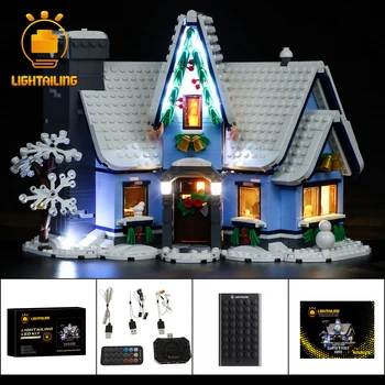 LIGHTAILING LED Šviesos Rinkinys 10293 Santa Apsilankyti Statybinių Blokų Rinkinį (NĖRA Įtraukti į Modelį), Plytos, Žaislai Vaikams