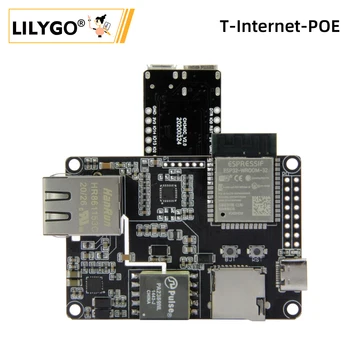 LILYGO® TTGO T-Internetas-POE ESP32-WROOM LAN8720A Chip Ethernet Adapteris Ir Downloader Plėtros Valdybos Programuojami Aparatūra