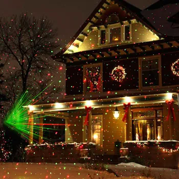 Lauko Kalėdų Lazerinius Projektorius, Šviesos, Pilna Dangaus Žvaigždė Raudonos, Žalios LED Etape Lempa Už Sodo Kiemo Vejos Kraštovaizdžio Lazerio Šviesa