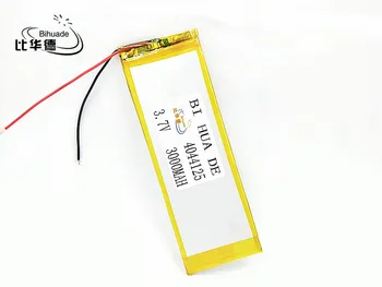 Li-Po 1pcs), 3,7 V ličio polimero baterija 3000 mah 4044125 ultra-plonas didelės talpos. Tabletės. Sąsiuvinis