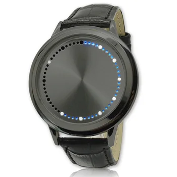Mados Vyrų Laikrodžiai Vyrams Jutiklinis Ekranas Led Laikrodžiai Kūrybos Dot Matrix Mėlynos Šviesos Led Analoginių Elektroninių Žiūrėti reloj hombre skaitmeninis