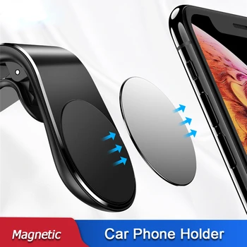 Magnetinio Automobilinis Telefono Laikiklis Mobiliesiems Prijungti Išmanųjį telefoną, GPS palaikymu Stovi Magnetas Oro Angos Mount 