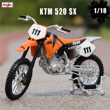 Maisto 1:18 Karšto Naujus Produktus KTM 520 SX RC 390 690 DUKE originalus įgaliotas modeliavimas lydinio motociklo modelis žaislas automobilių Surinkimo