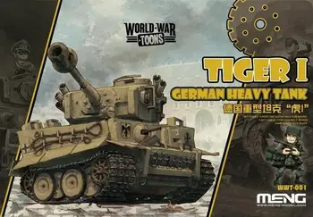 Meng Modelis WWT-001 vokietijos Sunkusis Tankas Tiger I (Q Leidimas) Mielas Nemokamas Greitas Pristatymas