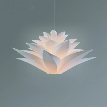 Modernus Origami Popieriaus Sieniniai šviestuvai Rinkinys Lily Lotus priedai veltiniams, vilna Lempa LED Šviesos Rungtynių Virtuvės Puošmena, Pakabinti Šviestuvai Valgomasis