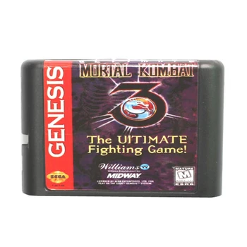 Mortal Kombat 3 Ultimate Fighting Žaidimą, 16 Bitų Žaidimas Kortele Sega Mega Drive & Sega Genesis