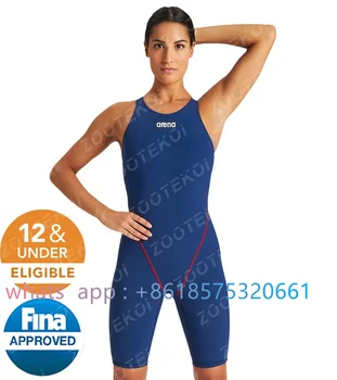 Moterų Powerskin St 2.0 Atvira nugara Tech Kostiumas Swimsuit Jumpsuit vientisas Pro Funkcinės Mokymo maudymosi kostiumėlį, Bodysuit 2023