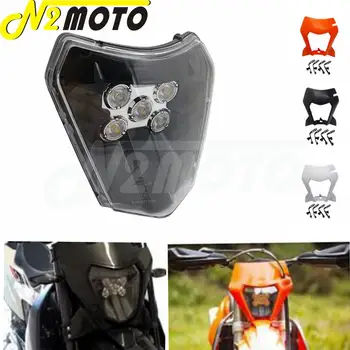 Motokroso Enduro WIKI LED Šviesų Žibintai Kaukė Padengti apsauga KTM 