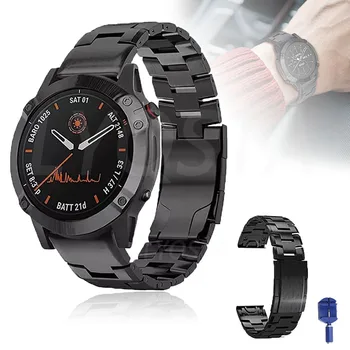 NAUJAS 26 22mm Quick Fit Watchband Garmin Fenix 7 7X 3 HR Enduro MK2 Titano Lydinio Easyfit Riešo Juostos 
