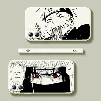 Naruto Meno Anime, Manga Telefono dėklas Skirtas Iphone 14 11 12 13 PRO MAX X XS Mini 7 8 PLUS Se 2020 Balta danga