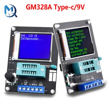 Nauja Versija GM328A Tranzistorius Testeris Diodų Talpą, ESR Įtampos Dažnio Matuoklis PWM Kvadratinių Bangų Signalo Generatoriaus, Litavimo