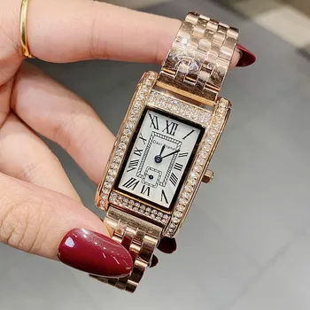 Naujas Aikštėje Laikrodžiai Moterims Prabanga Rose Gold Paprastas Atsitiktinis Laikrodis atsparus Vandeniui Mados Lady Laikrodžiai Laikrodis Relogio Feminino