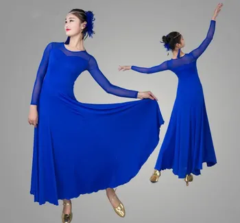 Naujas Lady Pramoginių Šokių Suknelė Šiuolaikinių Šokių Konkursas Kostiumas moterims Valsas Tango Foxtrot Quickstep suknelės MD038