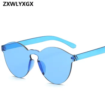 Naujas Mados Moterų Butas Akiniai nuo saulės Prabangos Prekės ženklo Dizaineris Saulės akiniai, Akiniai Saldainiai Spalvos Veidrodėliai UV400 oculos de sol