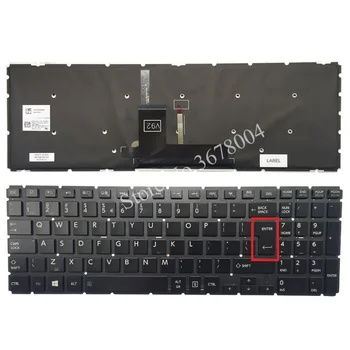Naujas anglų klaviatūra Toshiba Satellite P50-C P50D-C P50T-C black MUMS/UI Nešiojamojo kompiuterio Klaviatūra PK131NM2B05 Apšvietimas