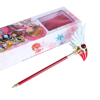 Naujas anime priedai cosplay priedai KINOMOTO SAKURA Įvairių Sakura Magic Card Mergina Sakura Lydinio Ištraukiama Nustatyti Unisex
