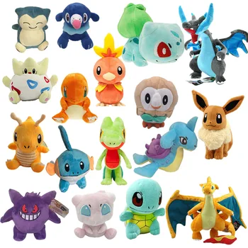 Naujų veislių Pokémon lėlės, anime augintiniai, Pikachu, Jenny, Vėžliai, Gengar ir kiti pliušiniai žaislai Geriausia gimtadienio dovanos Kawaii