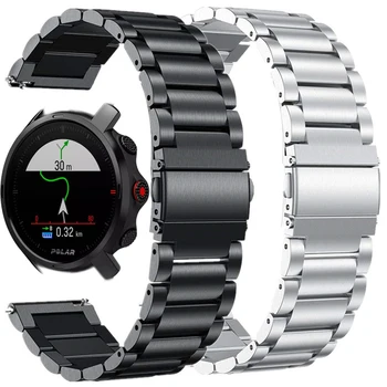 Nerūdijančio Plieno virvė POLAR Vantage M/M2 Smart Watch Band Pakeisti Metalo Apyrankės Už POLIARINIO Smėlis X/Padek 2/Unite Correa
