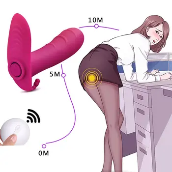 Nešiojami Dildo, Vibratoriai Sekso Žaislas, skirtas Moterų Kelnaitės Vibratorius Moterų Masturbator Clit Stimuliatorius Nuotolinio Valdymo Makšties Orgazmas