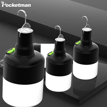 Nešiojamų LED Lempos, Lemputės, Lauko Kabo Žibintai USB Įkrovimo Kempingas Šviesos Naktį Šviesos Palapinėje Šviesos Žibinto Avarinės Šviesos