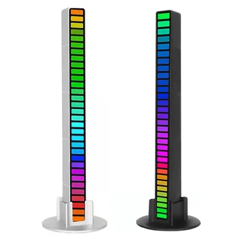 Nuskaitymo Ritmą Apšvietimas RGB Šviesos Stick Muzikos Automobilių Atmosfera Šviesos Juosta Spalvinga Muzika Aplinkos Lempos 