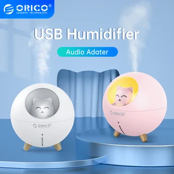 ORICO USB, Oro Drėkintuvai, Oro Difuzorius Namų Automobilių Mielas Pet USB Fogger Rūkas kūrėjas su LED Lempos Naktį