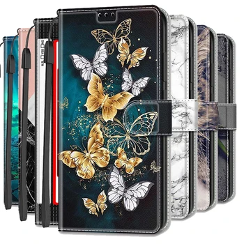Odinis dėklas, Skirtas Samsung Galaxy A32 5G 4G 2021 Prabanga Flip Case for Galaxy M12 M32 Stovo Dangtelį Galaxy M22 22 52 S A12 Etui