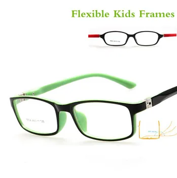 Optinių Akinių rėmeliai, Skirti vaikams berniukas mergaičių Trumparegystė akiniai rėmeliai su 0 laipsniu, lęšiai, Paprastas veidrodis Taškų Vaikams Unisex 8804