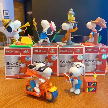 Originali Mielas Snoopy Mystery Box Ornamentu Animacinių Filmų Anime Vertus Office 