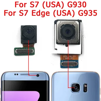 Originalus Samsung Galaxy S7 Krašto JAV G930 G935 Priekiniai Galiniai Atgal Priekinės Kameros Atsuktos Kameros Modulio Pakeitimo Atsarginės Dalys