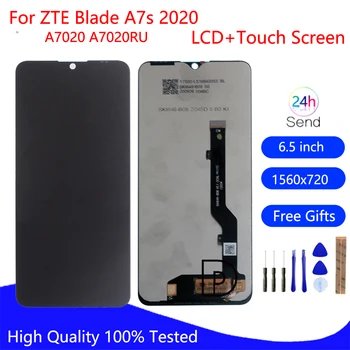 Originalus, Skirtas ZTE Blade A7s 2020 LCD Ekranas Jutiklinis Ekranas A7020 A7020RU skaitmeninis keitiklis Asamblėjos ZTE BLADE A7s 2020 Ekranas LCD