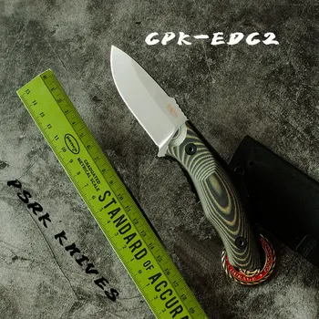 PSRK CPK-EDC2 peilis 59-60HRC YTL8 ašmenys G10 rankena lauko EDC stovyklavimo peilį, išgyvenimo įrankis, medžioklės taktinis peilis