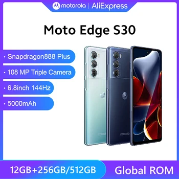 Pasaulio ROM Motorola MOTO Krašto S30 5G Išmanųjį telefoną Snapdragon 888 Plius 6.8
