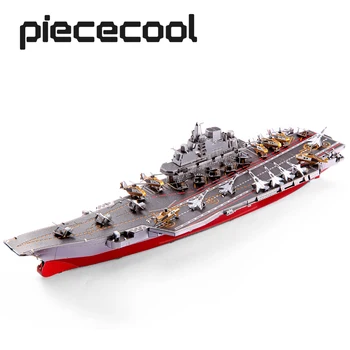 Piececool 3D Metalo Įspūdį modelių Kūrimo Rinkiniai PLANĄ, LIAONING CV-16Assemble Dėlionės, Žaislų ,Kalėdų, Gimtadienio Dovanos Suaugusiems Vaikams